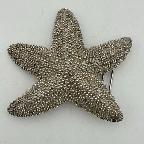 Vintage Margarita Barrera Signed Starfish Belt Buckle c.1995 Tweed's Request - Picture 2 of 10